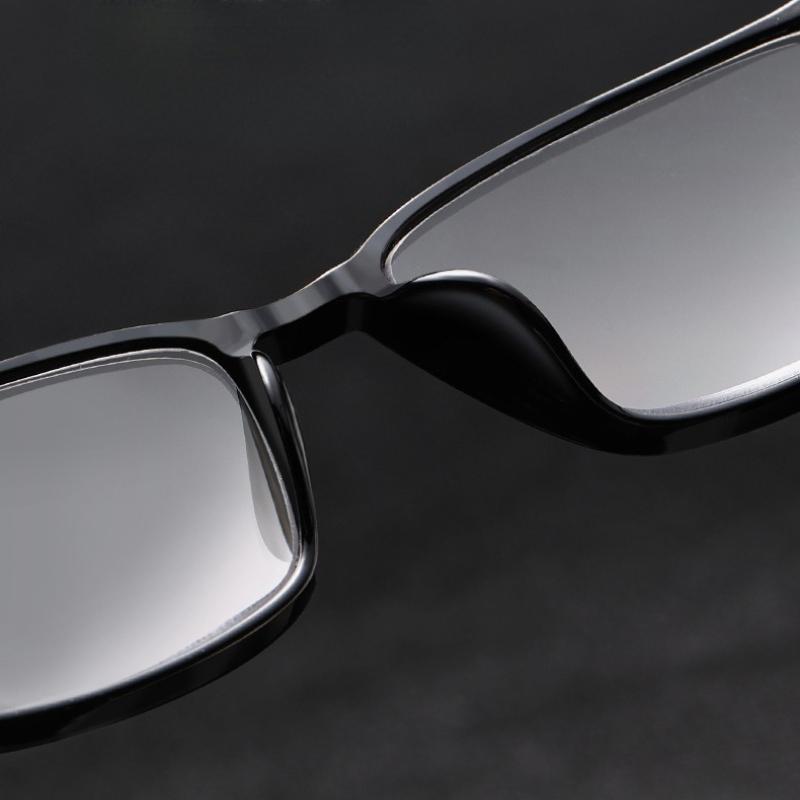 New Square Business Photochromic Multifocal Presbyopia Glasses Blue Light Blocking Eye Protection Ultra Light Unisex Glasses