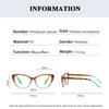 Men Women New Cat-eye Large Frame Presbyopia Glasses Fashionable Personalized High-definition Anti-blue Light Reading Glasses