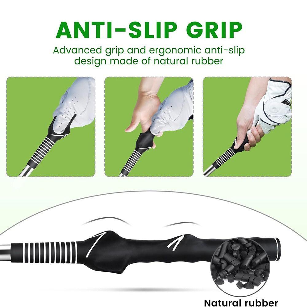 Chipping Hitting Golf Swing Training Aid Retractable Swing Correcting Trainer Tool  Warm Up