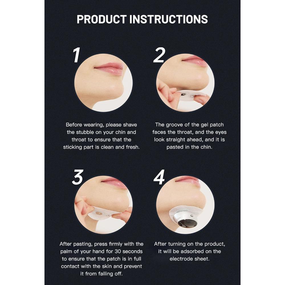 Double Chin Reducer EMS Facial Shaper V Face Massager for Face Slimming Double Chin Remover Microcurrent Chin-Up Slimmer Machine