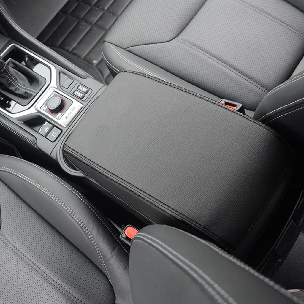 Fucaten Fit Subaru Forester SK System (Juli 2018 - Nu) Armstödsskydd Konsolskydd Piffa upp Mittkonsolbox (Svart)