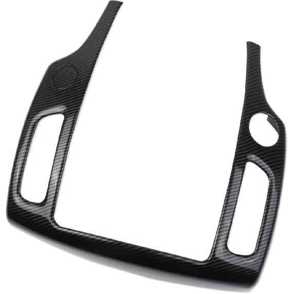 Carbon Fiber Style Center Console Air Outlet AC Vent Frame Cover Trim Accessories for Nissan 370Z