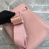 2025 New Leather Gender-neutral Men's and Women's Same First-layer Cowhide Round Lock Hole Breast Bag Single Shoulder  Leather Backpack