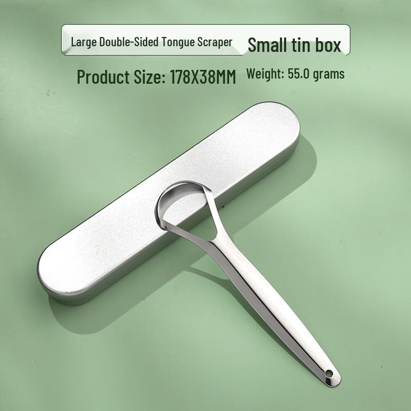 Stainless Steel Tongue Scraper & Coating Cleaner for Fresh Breath