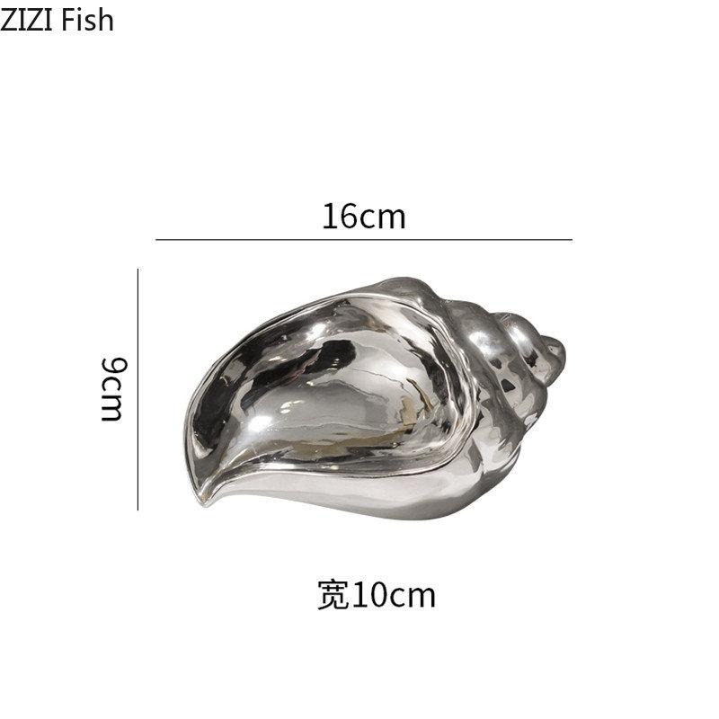 Portasapone Conchiglia Soggiorno Desktop Portaoggetti per Gioielli Decorazione Colore Solido Ceramica Portasapone Moderno Accessori per la Casa Bagno