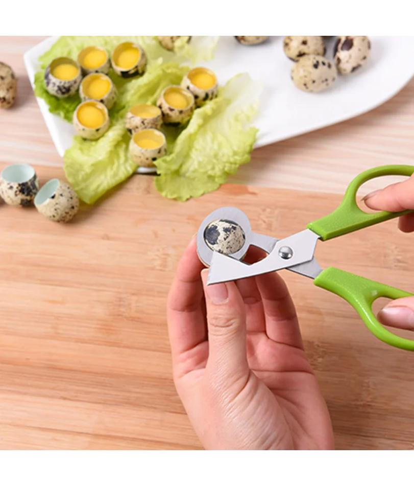 1pc Stainless Steel Quail Egg Cutter Scissors for Quail Egg Bird Egg Opener Cracker Kitchen Clipper Tool Accessories
