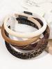 1 Pcs Fashion Plaid Headbands for Women Girls,Vintage Velvet Headband,Leopard Headbands,Non Slip Padded Headbands
