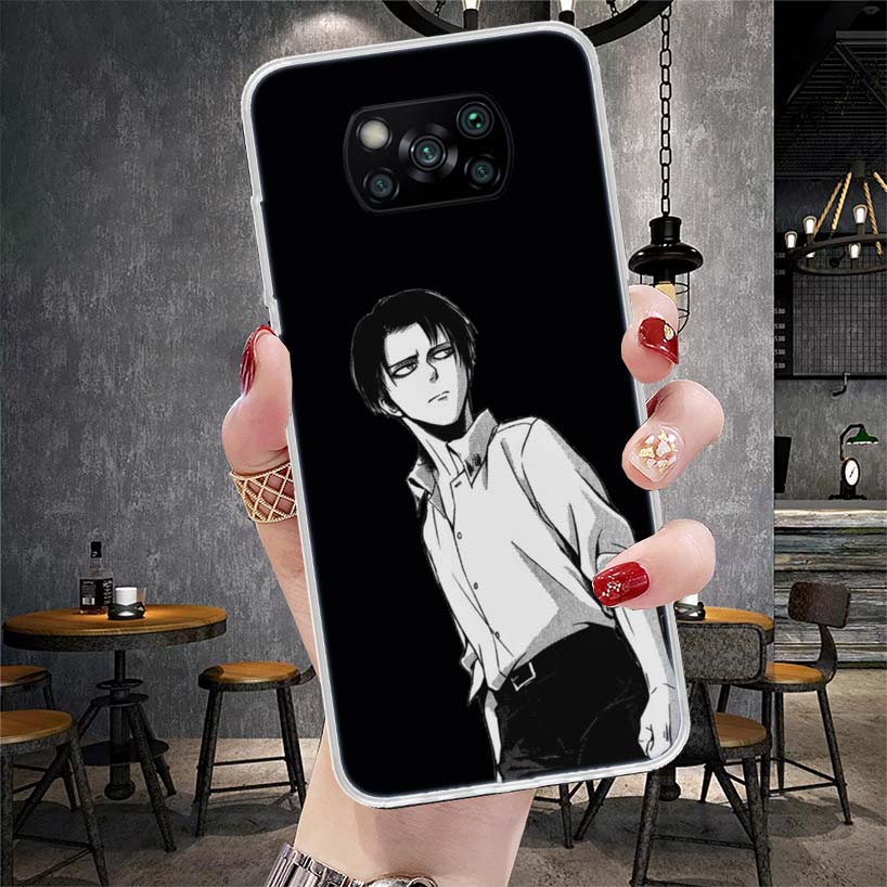 Titan Attack Levi Phone Case For Xiaomi Redmi 15C 15 13C 13 Poco X5 X6 X7 F7 Ultra M7 12C 12 10 10C 9C 9A 9T 9 Fundas Poco X3 X4