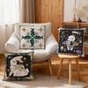 Fashion Retro Art Fish Cat Rabbit Cushion Cover Soft Pillowcase for Sofa Home Living Room Bedside Decor Pillowcover Gift Hogar