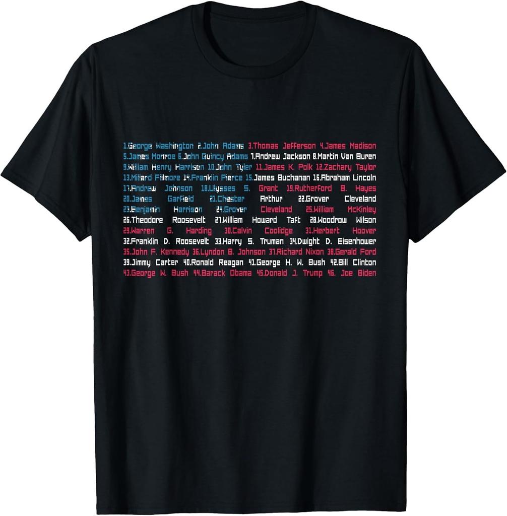 BEST! List 46 Us Presidents Of The United States Fun History Flag Tee Size S-3XL