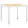 VidaXL Salon de jardin 5 pcs Résine tressée Blanc