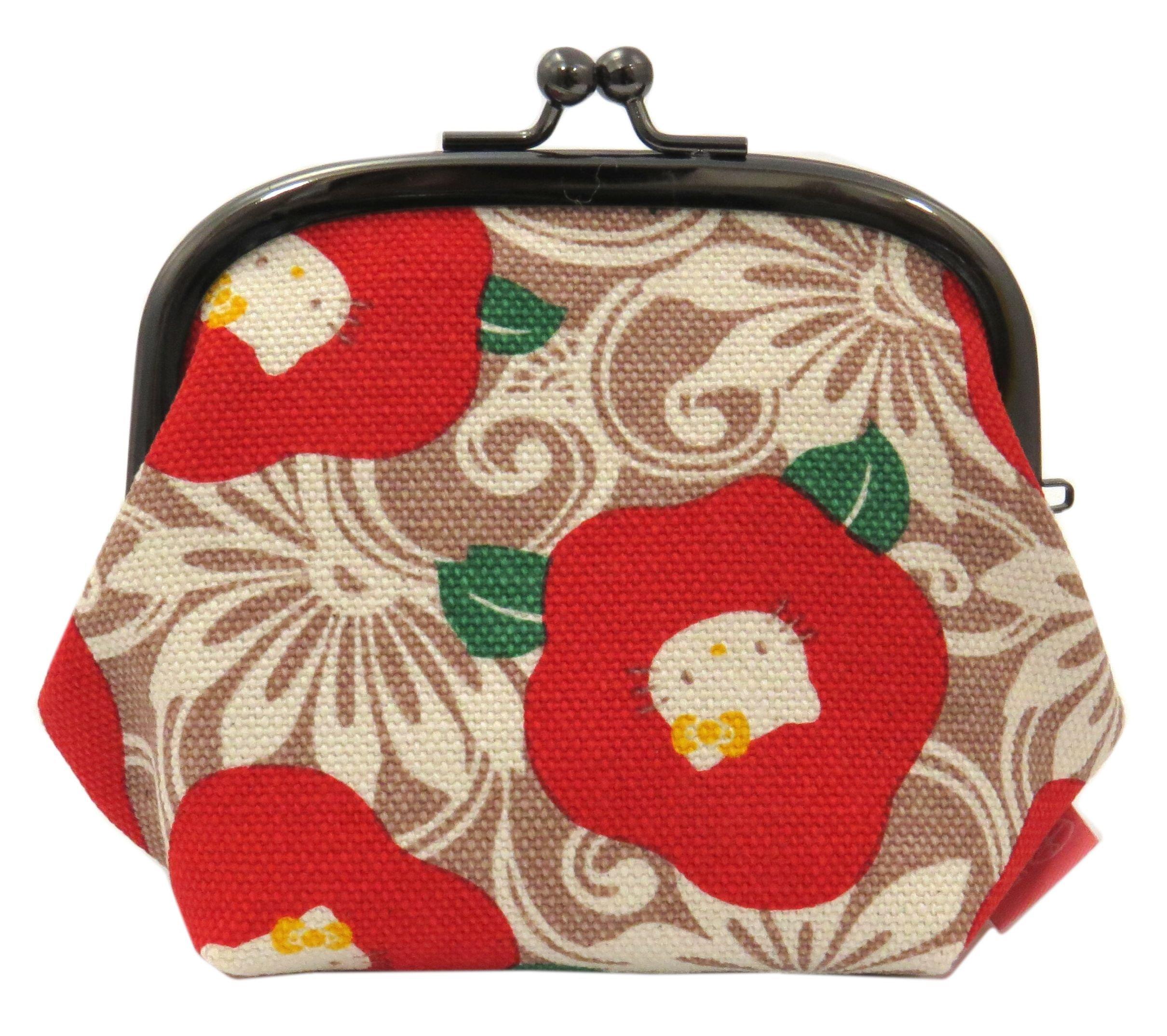 

Goshiki Hanpu-do x Hello Kitty [KYOTO JAPAN] Pouch Camellia KT