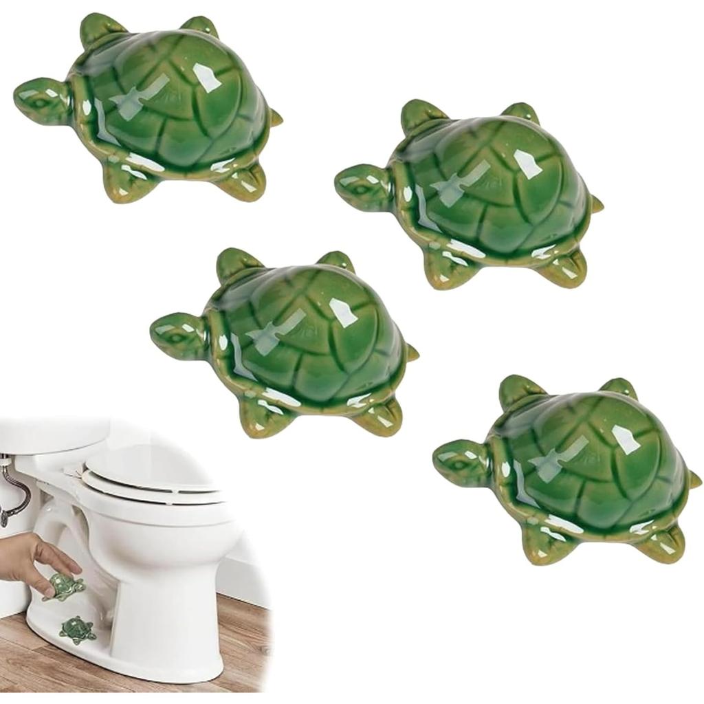 Ceramic Turtle Knob Covers Toilet, Toilet Bolt Covers Decorative, Turtle Toilets Bolt Cover,  for Bathroom Decor, Housewarming Gifts & Decor Lovers
