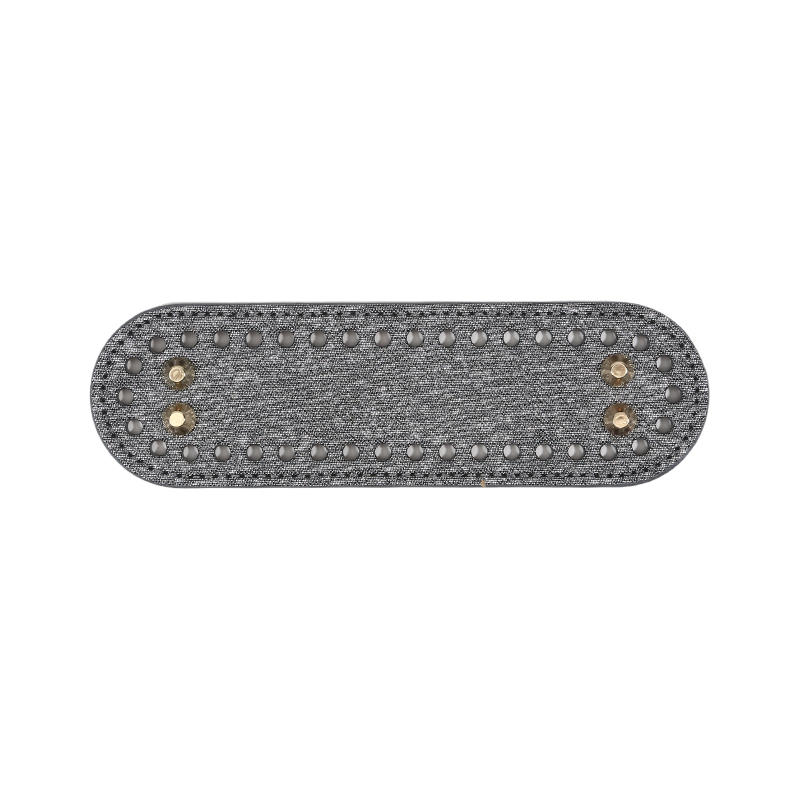 Fondo Ovale Lungo Per Borsa Lavorata a Maglia Accessori Borse in Pelle PU Base per Borsa a Mano Fatto a Mano Con Fori Colore Solido Fai da Te Fondo per Borsa all'Uncinetto