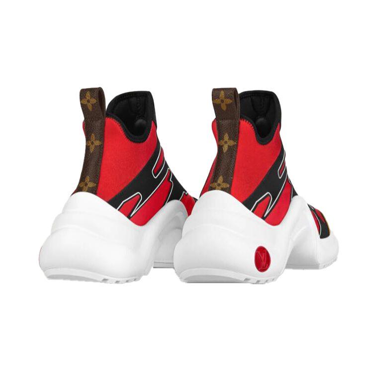 LOUIS VUITTON Archlight Ankle Sneakers 'Red Yellow Black' Women's 1A7TWC