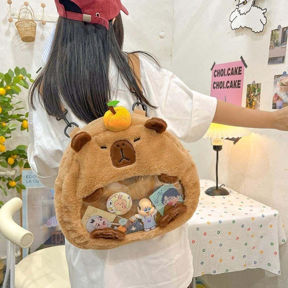 Shoulder Bag Transparent Doll Bag Wallet Anime Backpack Casual Capybara Itabag Children