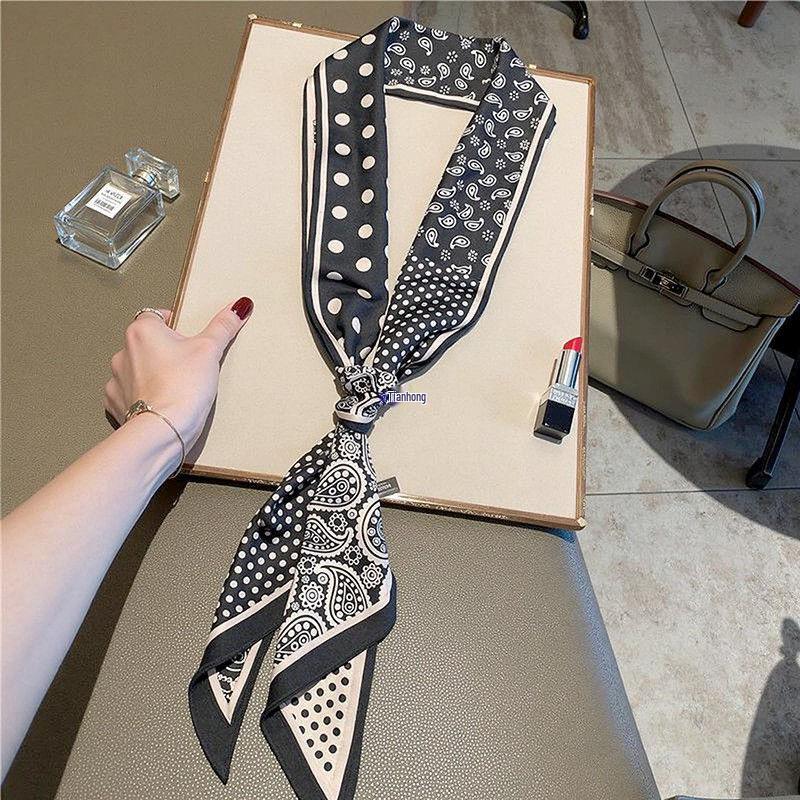 Women's Polka Dot Cashew Long Scarf Belt – 2025 Waist & Neck Accessory