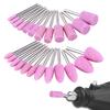 Abrasive Mounted Stone Grinding Wheel Head Mounted Drill Polishing Point Stone Heads Compatible with Dremel Rotary Tool Bits