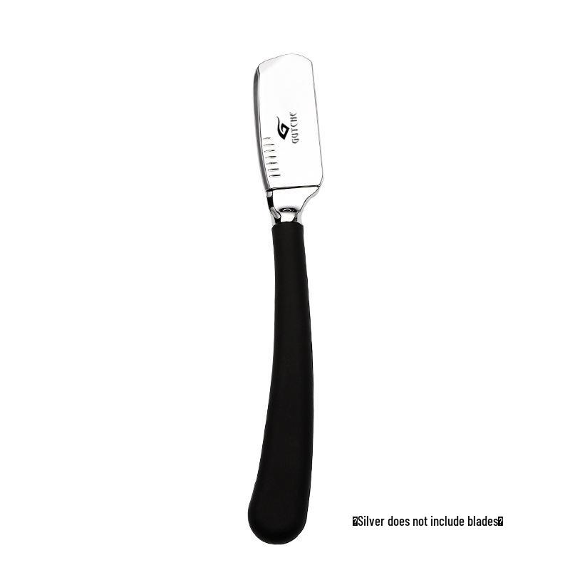 Old-Fashioned Straight Handle Razor Shaving Set for Face & Head