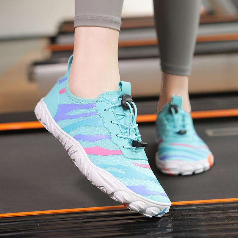 Outdoor Beach Men's Water Shoes Fashion Green Breathable Anti-slip Barefoot Sneakers Men Indoor Sports Elastic Yoga Shoes Women