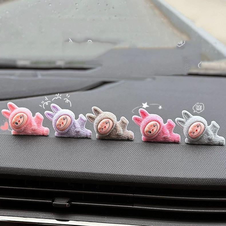 Labu Car Decoration 2025 New Internet Celebrity Interior Accessories Cute Cloth Doll Labu Car Plush Doll