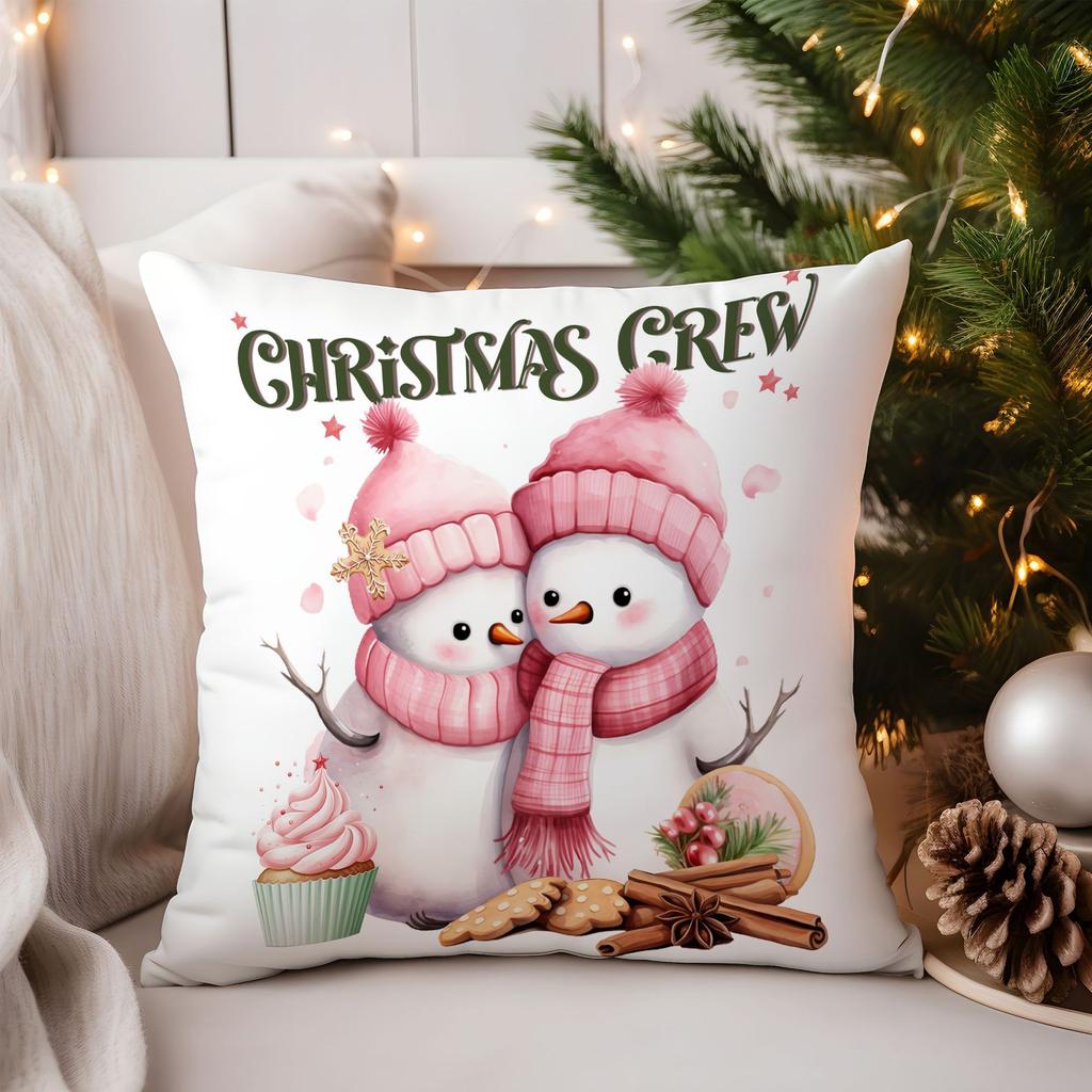 Popular Christmas Pillowcase Office Seat Cushion Home Bedside Pillowcase