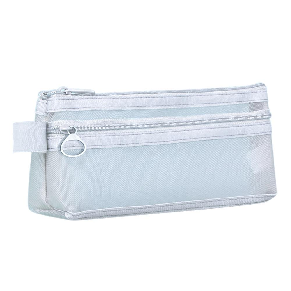 Mesh Pencil Case Transparent Makeup Bag New Clear Pencil Cases  School Office Supplies