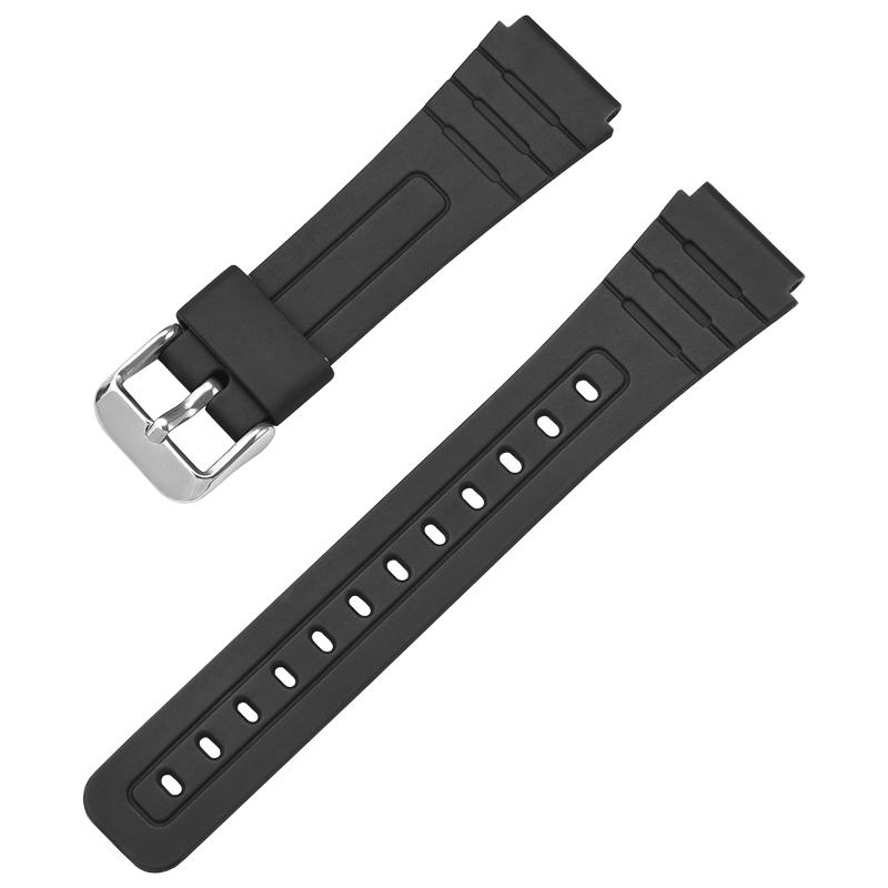 18mm TPU Resin Strap for Casio F-91W F-84 F-105/108 A-158/168 AE-1200/1300 Watch Band Waterproof Sport Bracelet Accessories