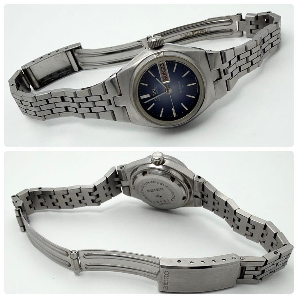 Used Seiko Joyful 1972 Automatic Ladies Watch Blue Dial