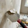 Curved Working Surface Mud Trowel Stainless Steel Putty Spatula  Painter