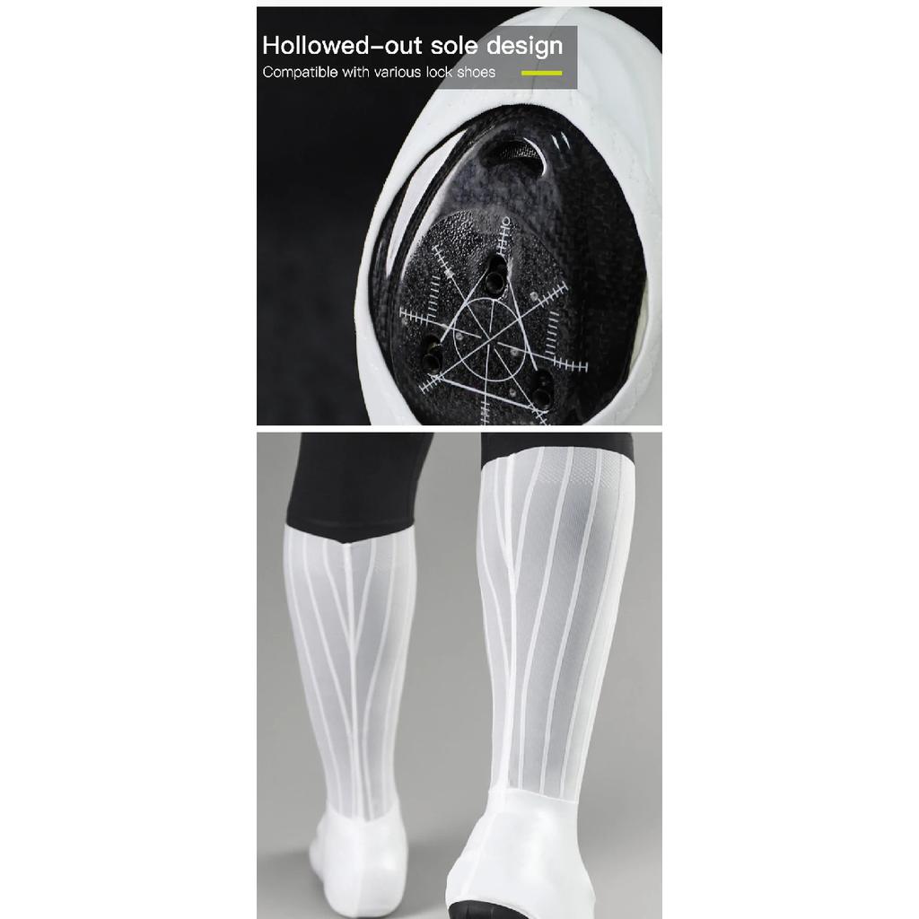 Rrskit Waterproof Overshoes Windproof High Elasticity PU Shoes Cover Cycling Woven pneumatic Shoes Cover Bike Accessories