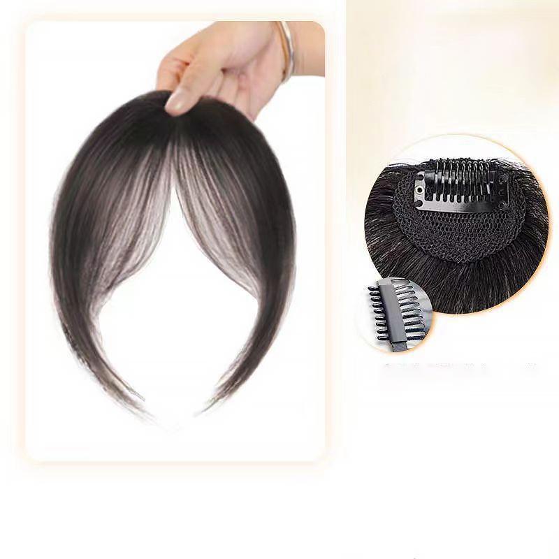 Air Bangs Wig For Women Natural Forehead French Fake Bangs Patch Seamless Bangs