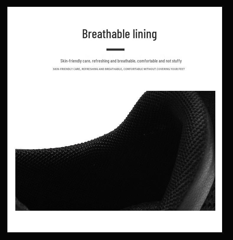 Men's Genuine Leather Mesh Casual Shoes with Thick Sole - New Collection