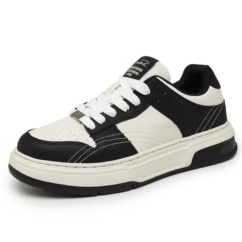 Light luxury low-top comfortable casual shoes outdoor street shooting black and white panda skateboard shoes