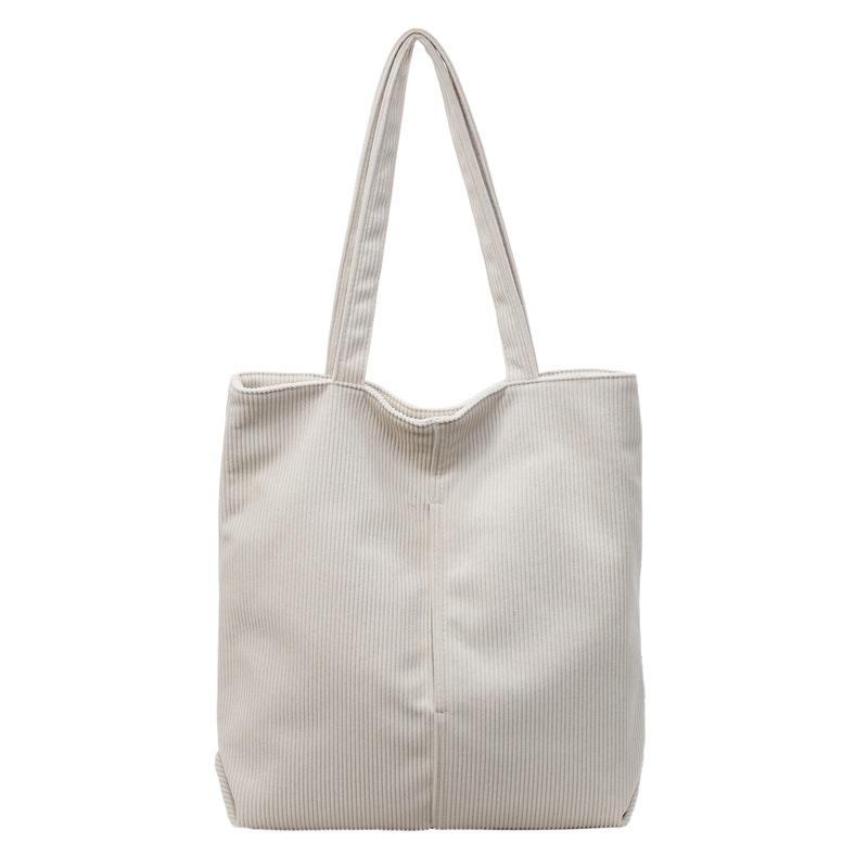 Large Capacity Tote Bag Women's Solid Color Shoulder Bag