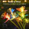 Solar Powered Waterproof Fiber Optic Butterfly Stake Lights Color Changing Fairy Lights for Outdoor Garden Patio Yard Wedding