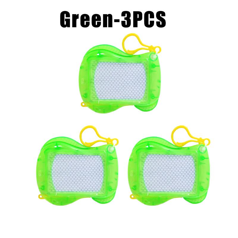 Kids Magnetic Doodle Board Keychain Portable LCD Writing Tablet Mini Drawing Pad Travel Toy Educational Erasable Gift