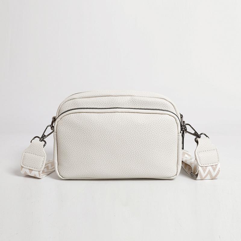 Hot-selling women's bags new simple and fashionable single shoulder crossbody small square bag wide shoulder strap casual bag bags