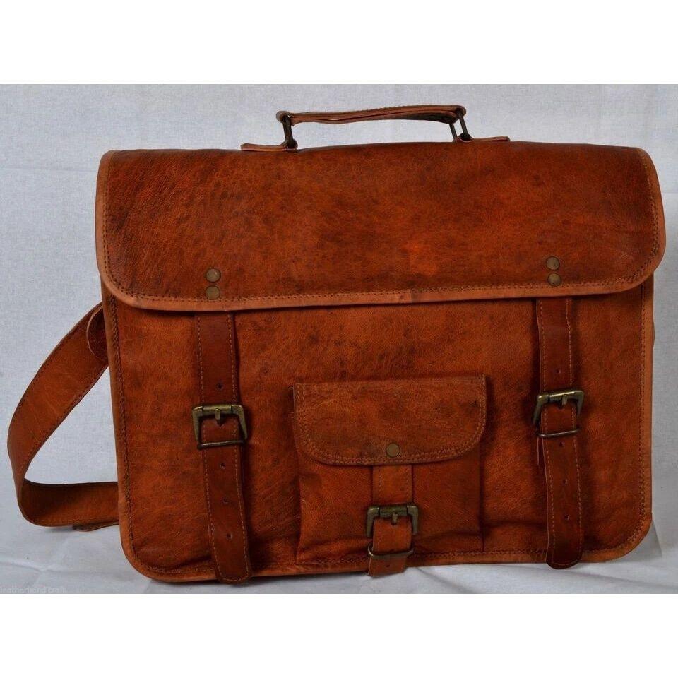 New Men Leather Messenger Shoulder Satchel Laptop Briefcase Bag Crossbody