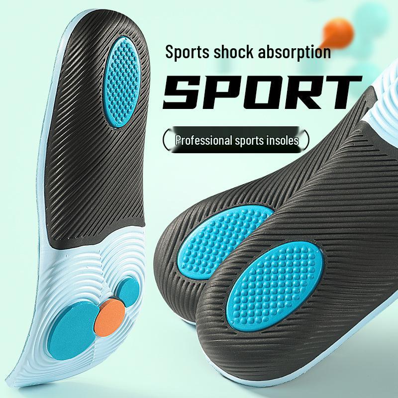 High Elastic Arch Support Insoles: Shock Absorption, Anti-Torsion, Height Boost, Breathable & Sweat Absorbent for Flat Feet
