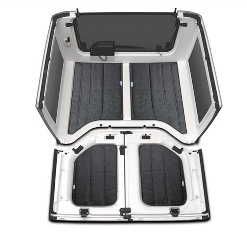Top Heat Insulation Cotton Hardtop Rainwater Blocker Diversion for Jeep Wrangler JK 2012-2017 2-Doors Car Interior Accessories Heat Shields 2