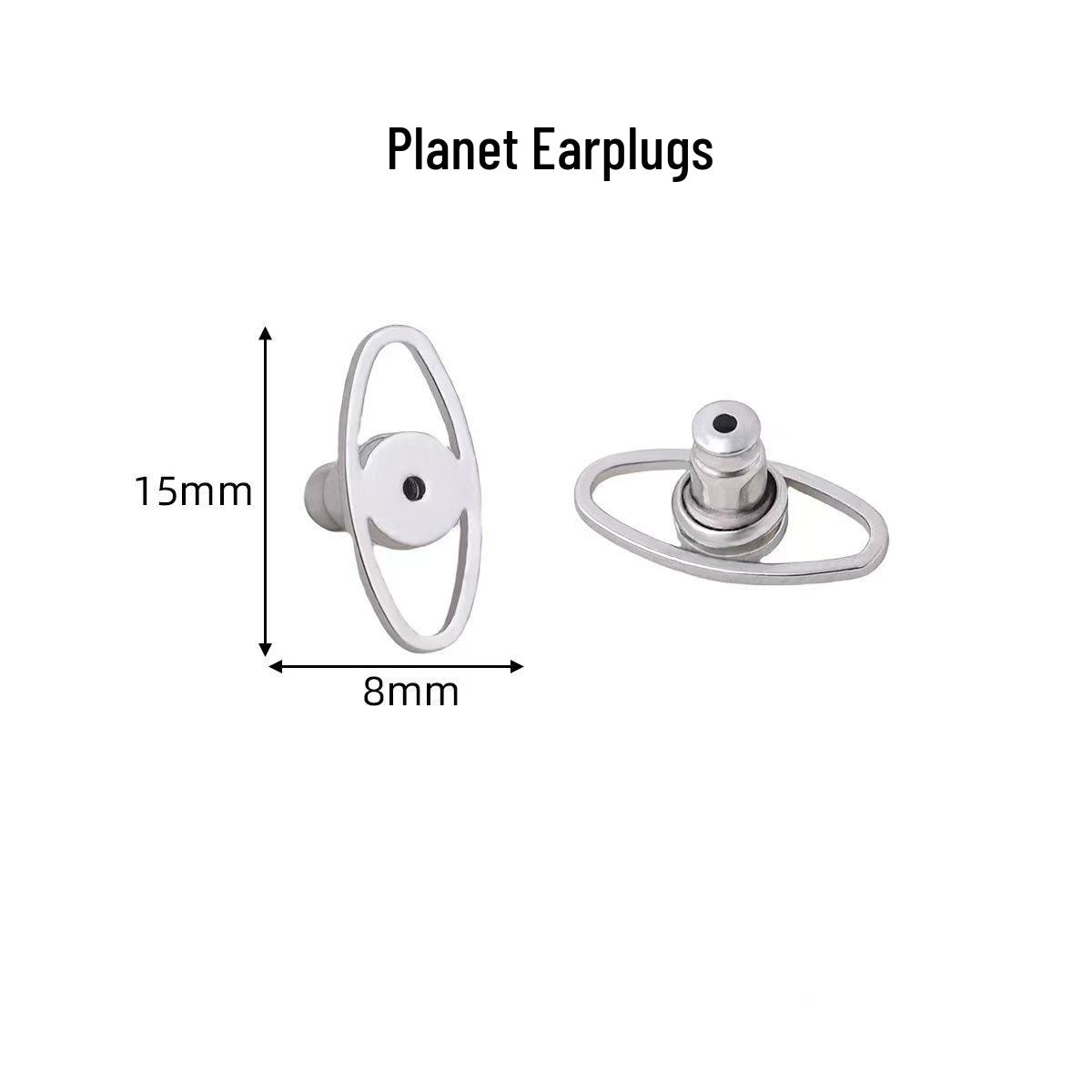 

Поддержки для серег: Предотвращают отвисание крупных серег, DIY аксессуары, лифтеры с дизайном планет Stud Lifter платиновый