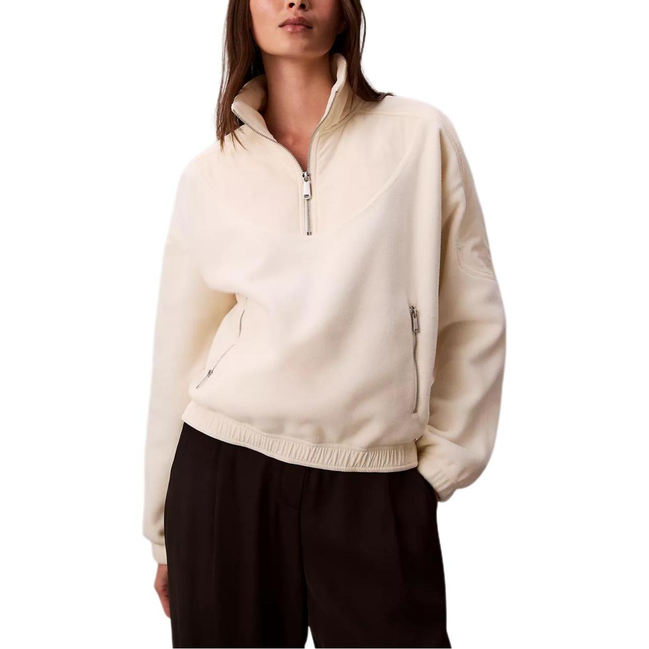 

Calvin Klein Stand Collar Loose Comfortable Long Sleeve Jacket Women jackets 47D231G-YAS S