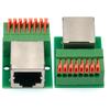 1Pcs Data Adapter Board Female Socket Guide Rail Installation Terminals Connector Rj45 Network Port Terminal Block Welding Free