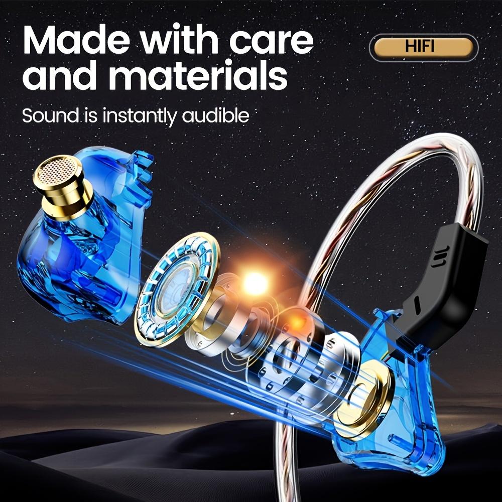 HiFi Sounds Type C 3.5mm Wired Earphones In Ear Monitor Earbuds Noise Reduction Headphones Gamer Headsets for Samsung OPPO VIVO Xiaomi Huawei
