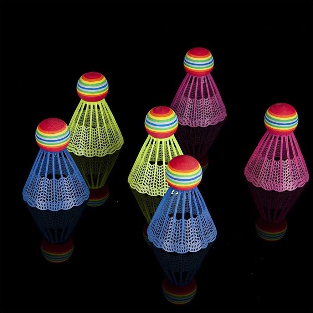 Flying Stability Badminton Rainbow Ball Badminton Balls Durable Shuttlecocks  Leisure Sport
