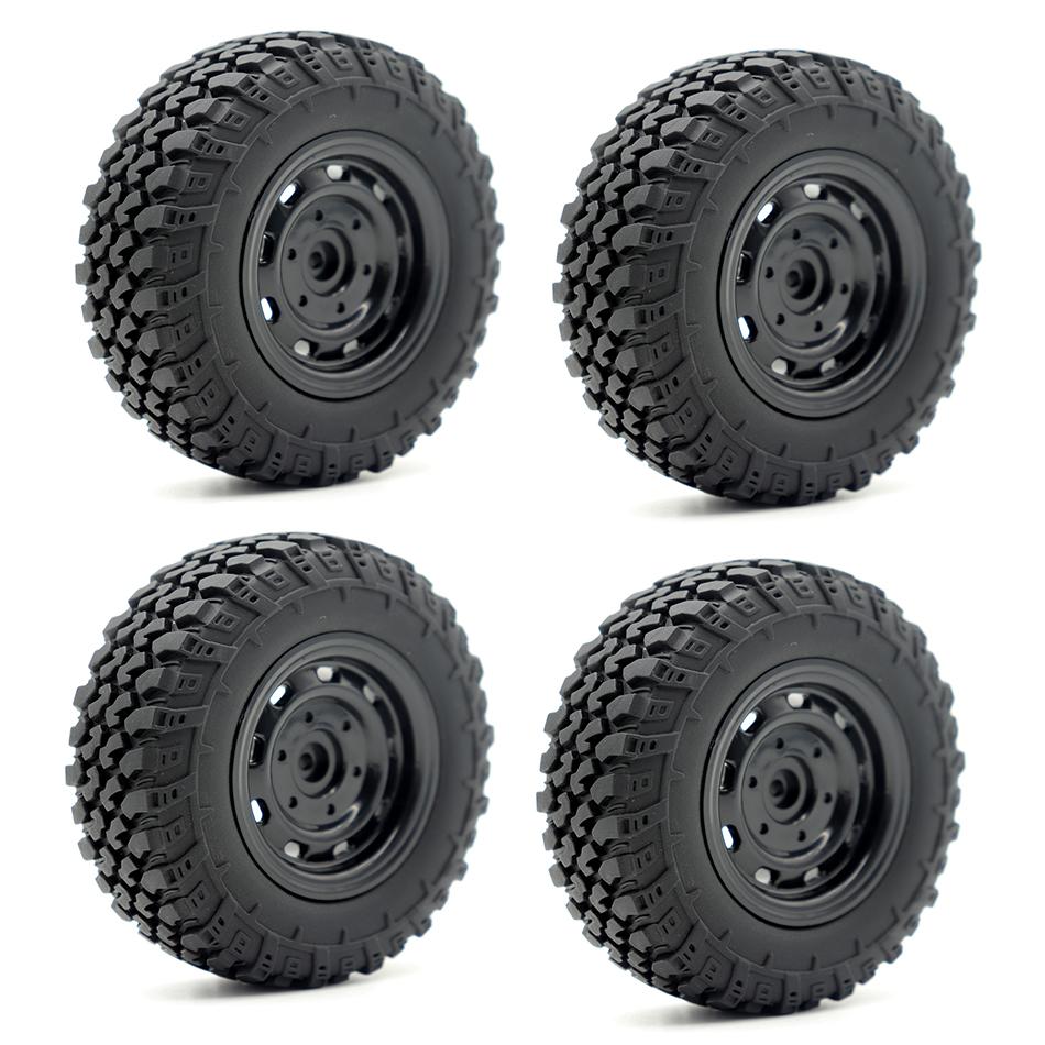 5mm Hex MN99S Rubber RC Wheels for MN98 MN82, WPL C24-1 B36 D12 C64 D74-1 Off Road Car Upgrade, High-Performance RC Tire