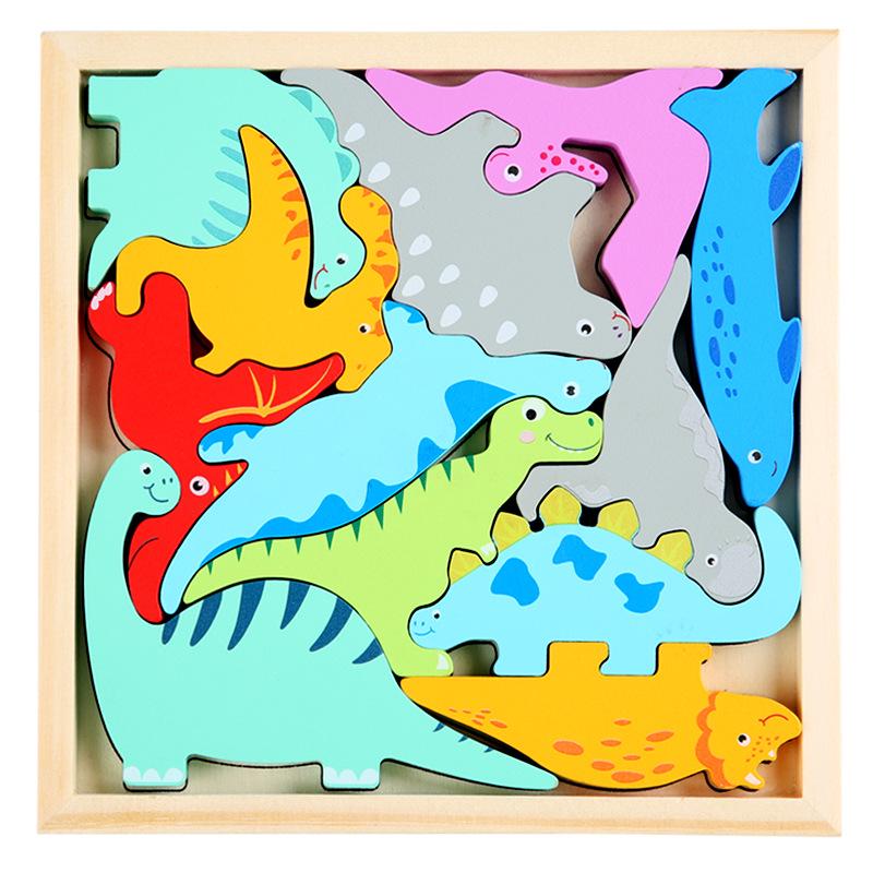 

3D Wooden Puzzle Blocks: Creative & Educational Toy for Kids