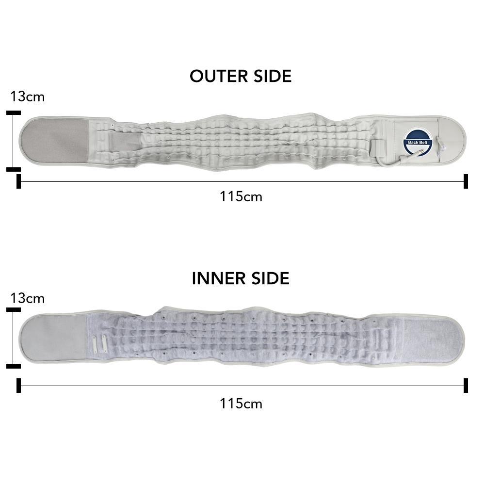 Bederní dekomprese Bederní pás Výhřez ploténky Korekce správného držení páteře Podpora Masážní ortéza pro úlevu od bolesti zad
