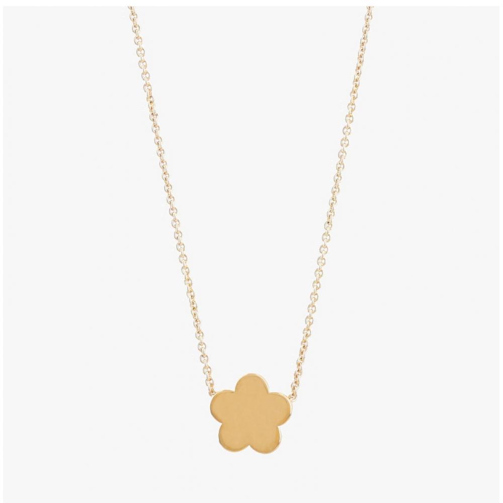 Tory Burch Kira Flower Logo Enamel Necklace 147287